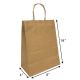 Handle Paper Shopper Bag, 8x4x10